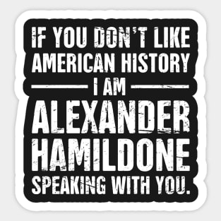 Funny American History Teacher Design Sticker